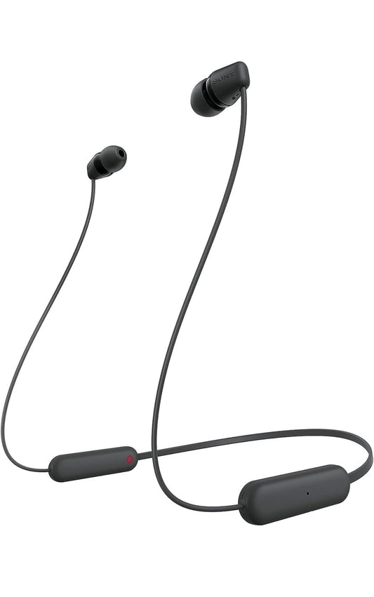 Sony WI-C100 Wireless in-Ear Bluetooth Headphones with Built-in Microphone, Black