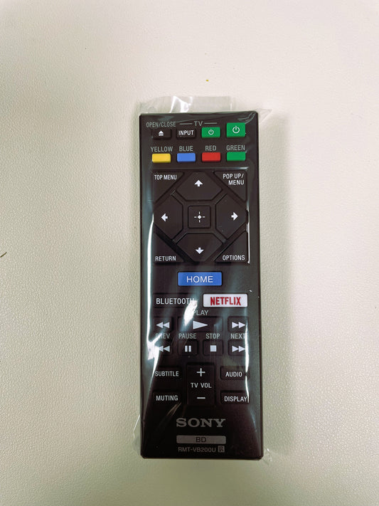 Original Sony Blu-Ray Remote and Sony Blu Ray DVD Player BD Disc 3D Streaming 4K Ultra HD UHD HDR Home Theater BDP Series Player RMT-VB100U with Netflix